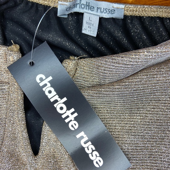 NWT CHARLOTTE RUSSE Sparkly Bodycon Dress - Picture 7 of 7